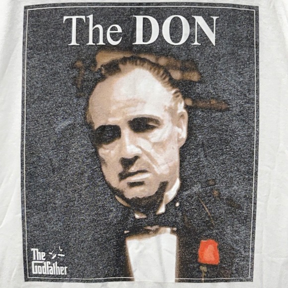 The Godfather The DON T-Shirt Movie Graphic Tee Mens White - Medium - Unworn - Picture 1 of 4
